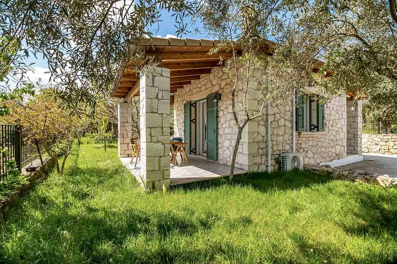 wellness villa stone house for holidays in lefkada
